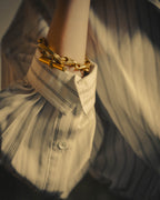 –SPECIAL– "CELINE" 90's Sculptural toggle chain bracelet