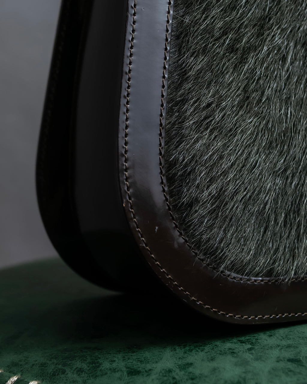 "CELINE" 2000's Made of pony leather one-handle bag