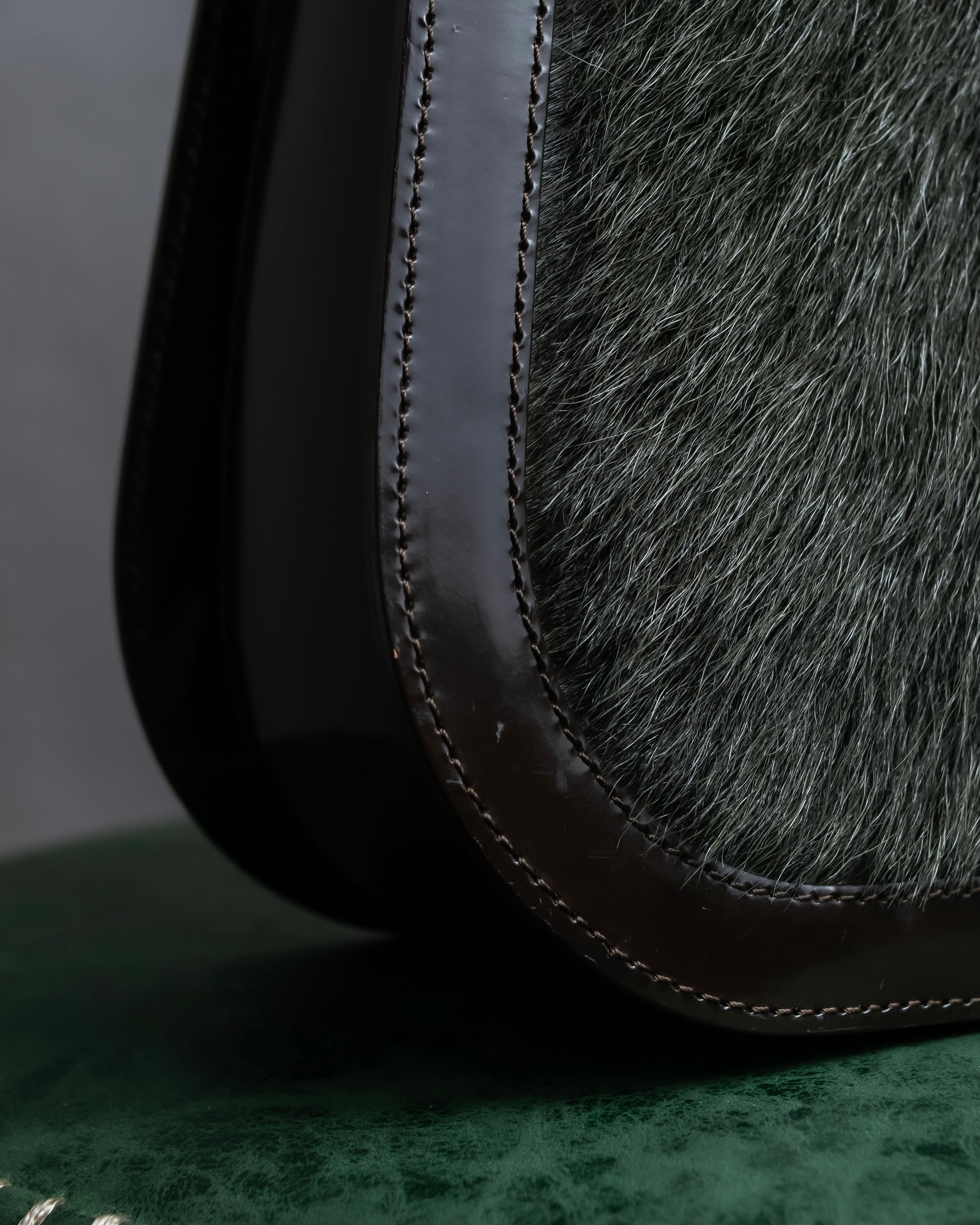 "CELINE" 2000's Made of pony leather one-handle bag