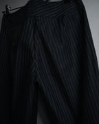 "GUCCI" 90’s-00’s signature hardware pinstripe wool slacks