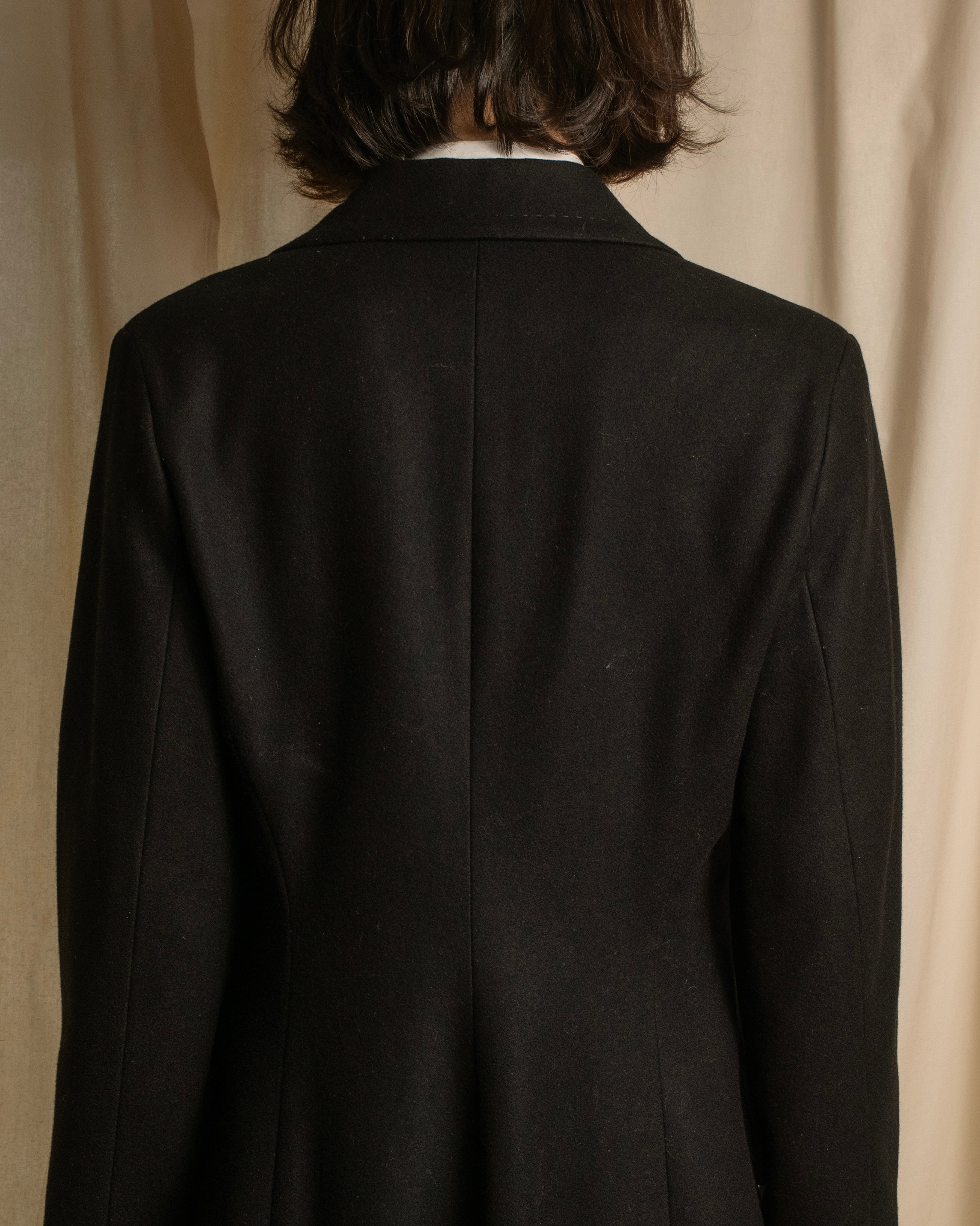 -SPECIAL- "CELINE" 1997-04's Michael Kors period minimal detail long chester coat