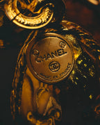 -SPECIAL - “CHANEL” 70’s-80’s Gripoix glass cabochon charm sautoir necklace