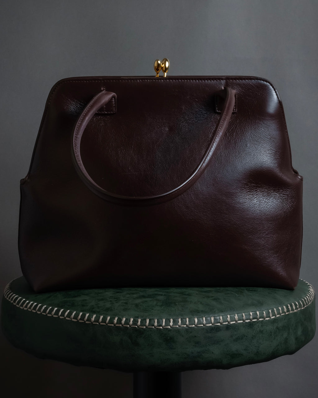 "JIL SANDER" Goji frame structured leather bag