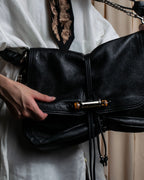 "GUCCI" Bamboo design combination chain shoulder leather bag