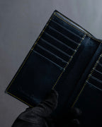 "Christian Dior" Trotter canvas logo engraved long wallet