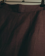 -SPECIAL- “DRIES VAN NOTEN” 90’s–00’s Rayon linen tailored long jacket and shorts set up