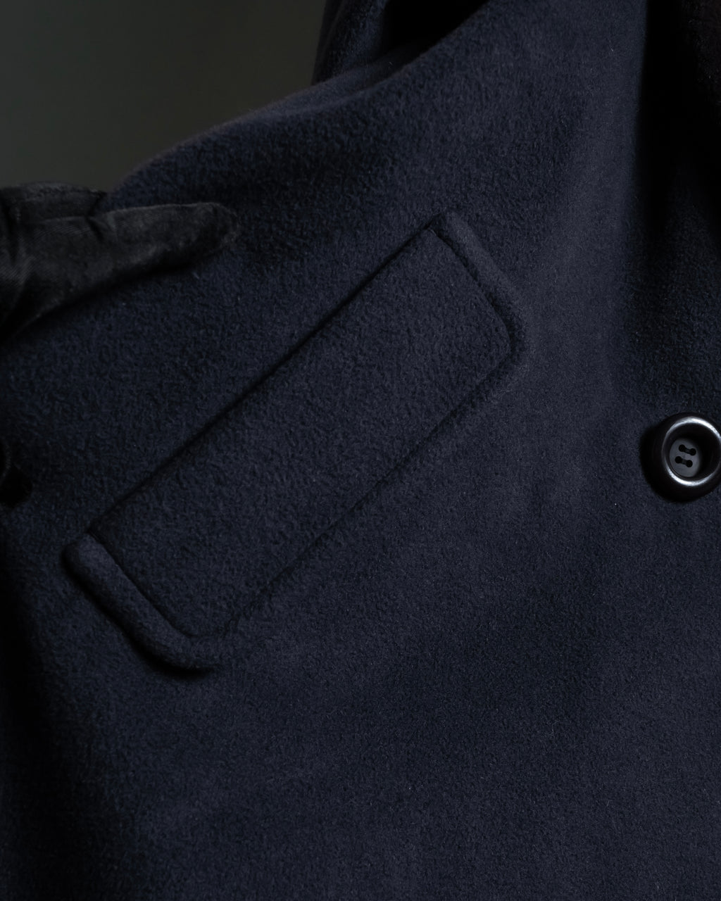 "Junko Yamamoto" Fur-trimmed design long cashmere blend coat