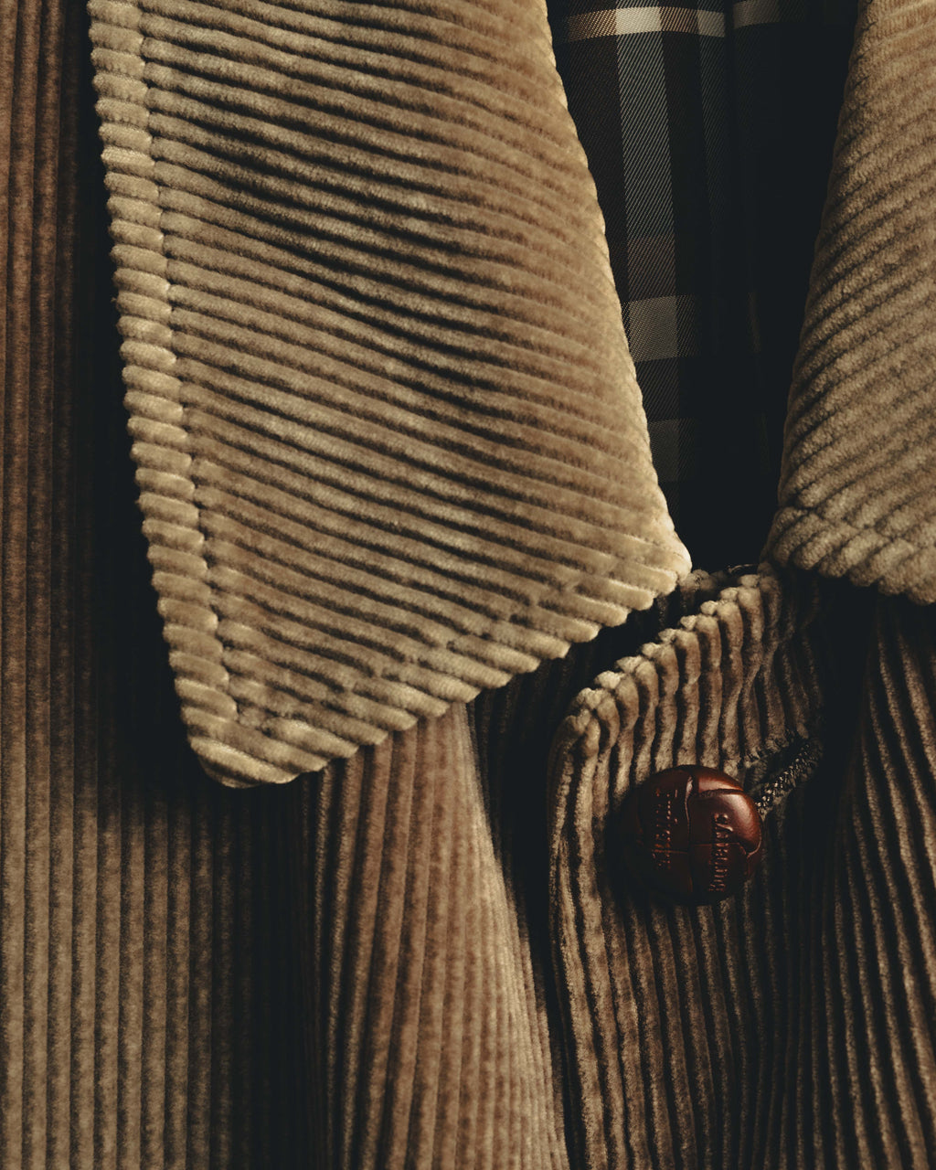 "Burberrys" 80's-90's Relaxed corduroy car coat