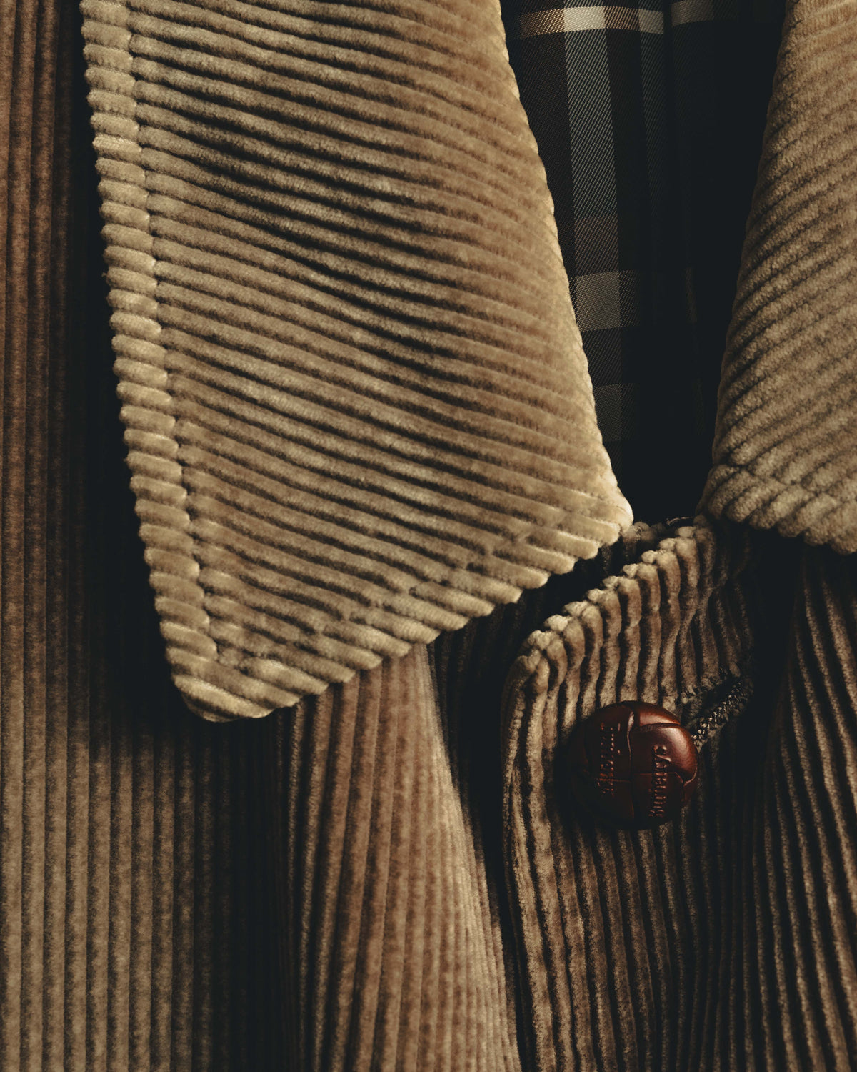 "Burberrys" 80's-90's Relaxed corduroy car coat