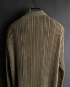 "ISSEY MIYAKE" Fine pleated shirt jacket