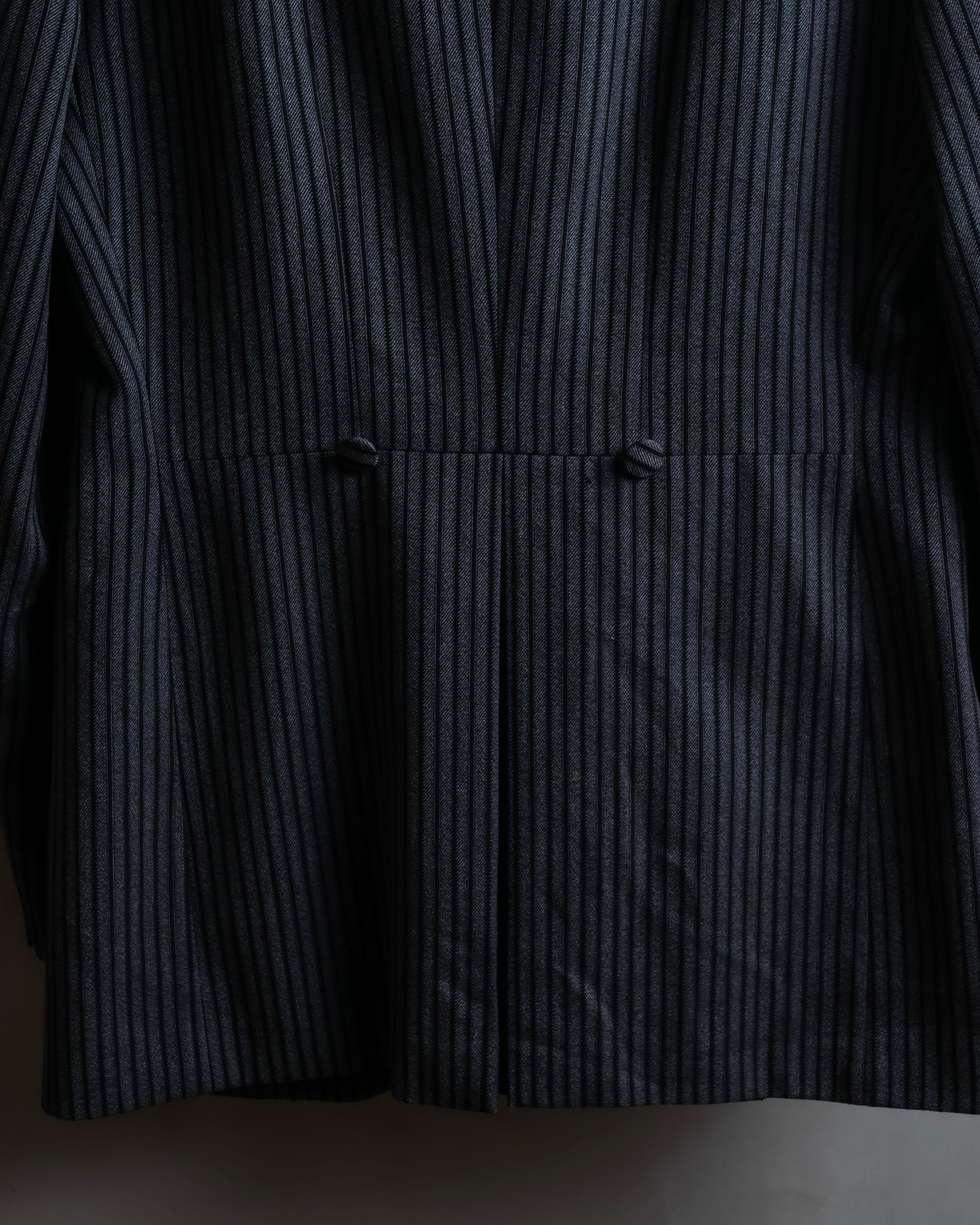 "Vintage striped three button tailored jacket"