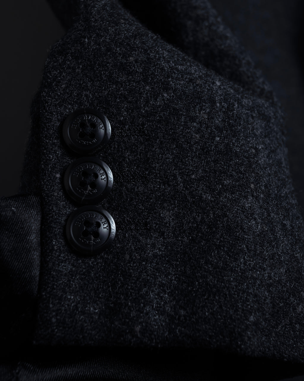 "BURBERRY" Marbled wool unlined tailored jacket