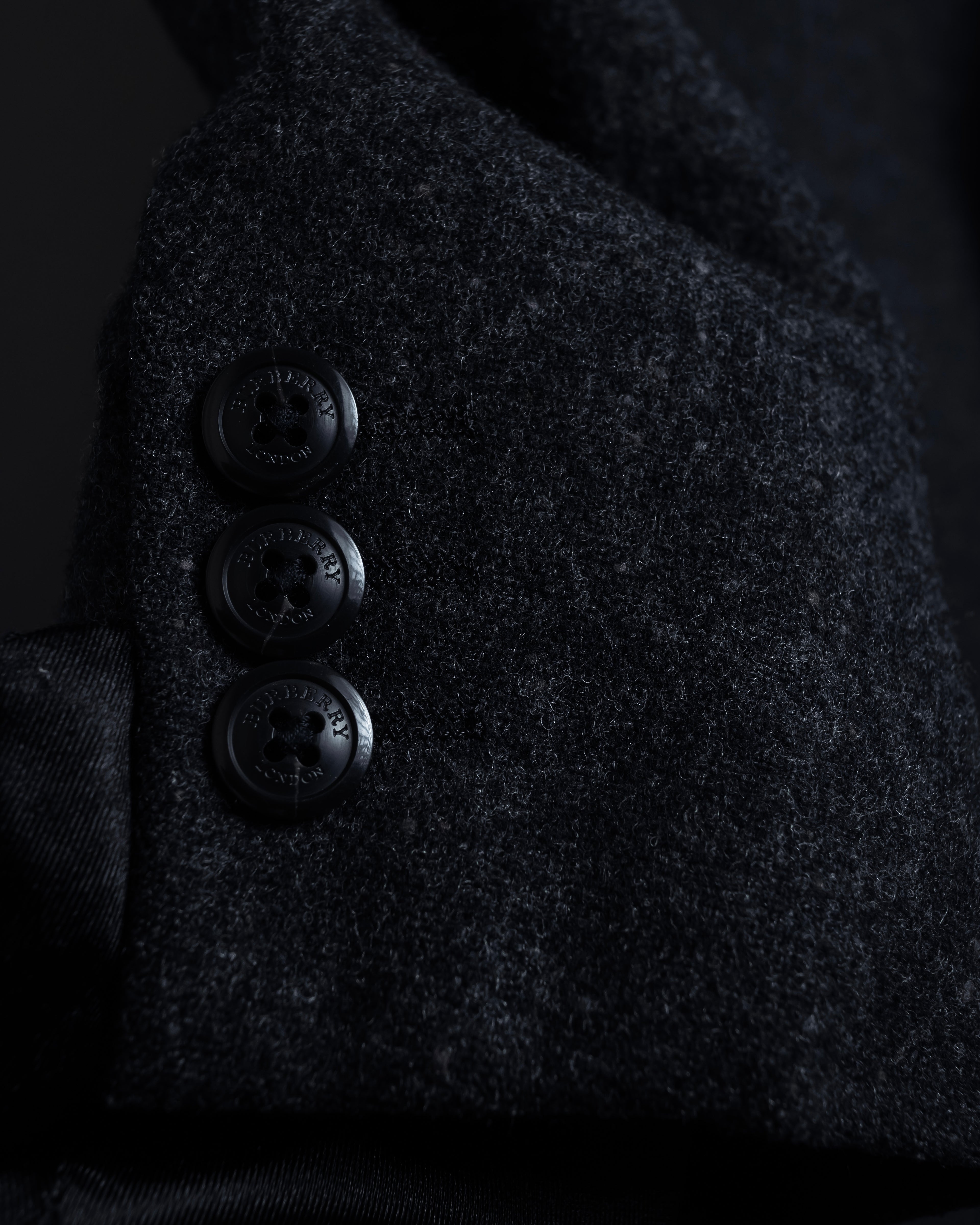 "BURBERRY" Marbled wool unlined tailored jacket