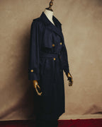 "CELINE" 70's-90's Classic belted trench coat