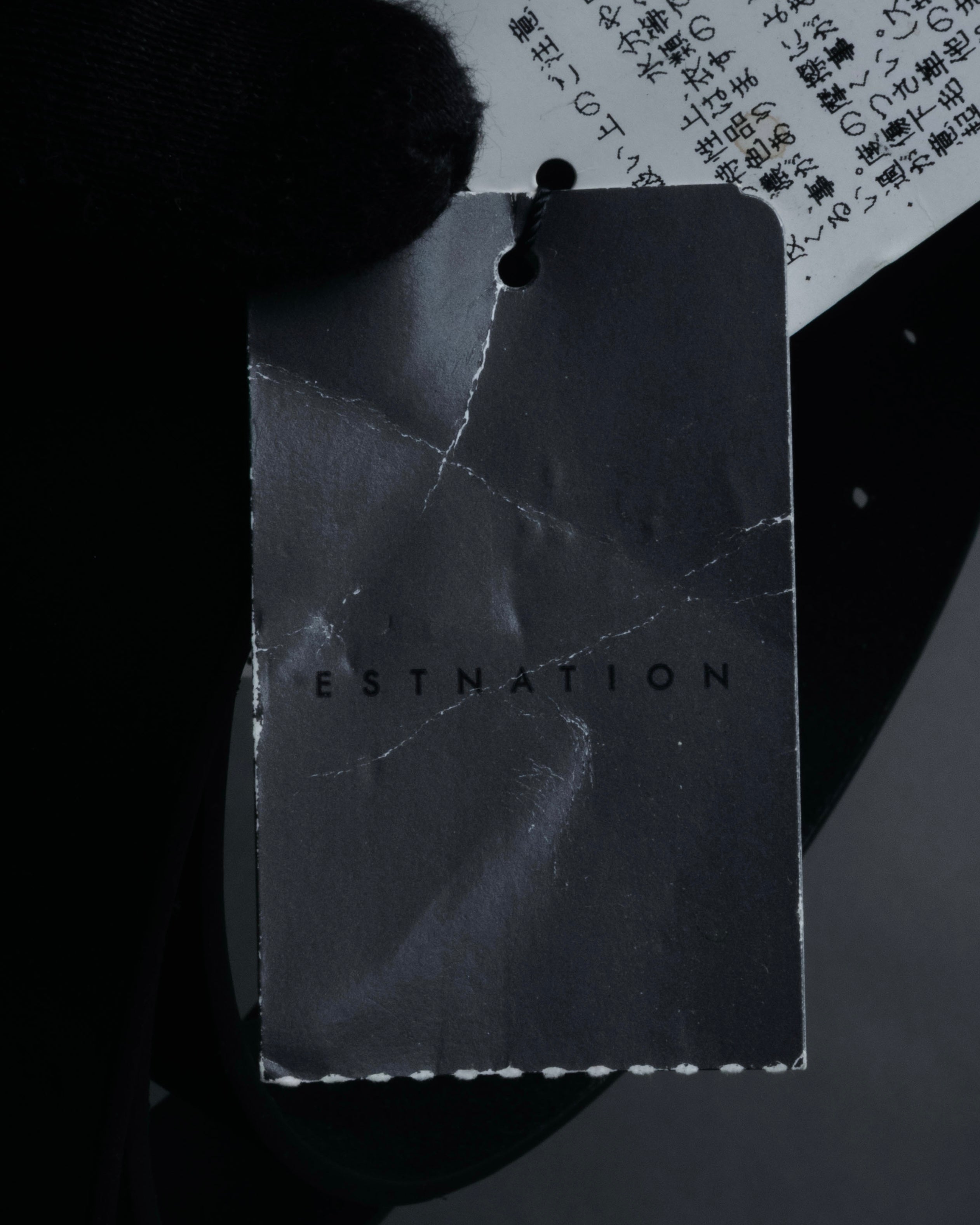 “COMME des GARCONS SHIRT” 00’s Minimal leather roller belt