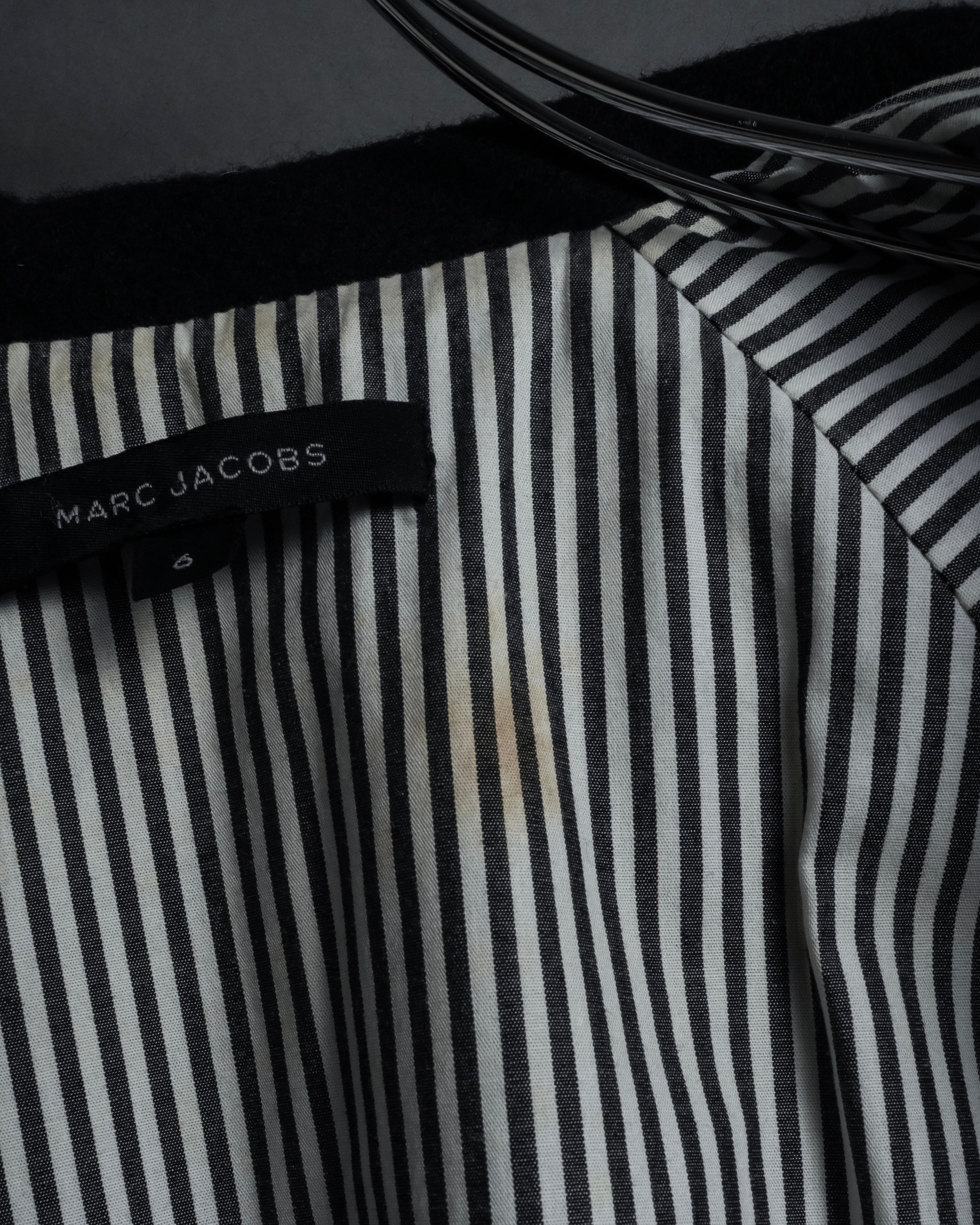 "Marc Jacobs" A soft flowing flared silhouette long coat