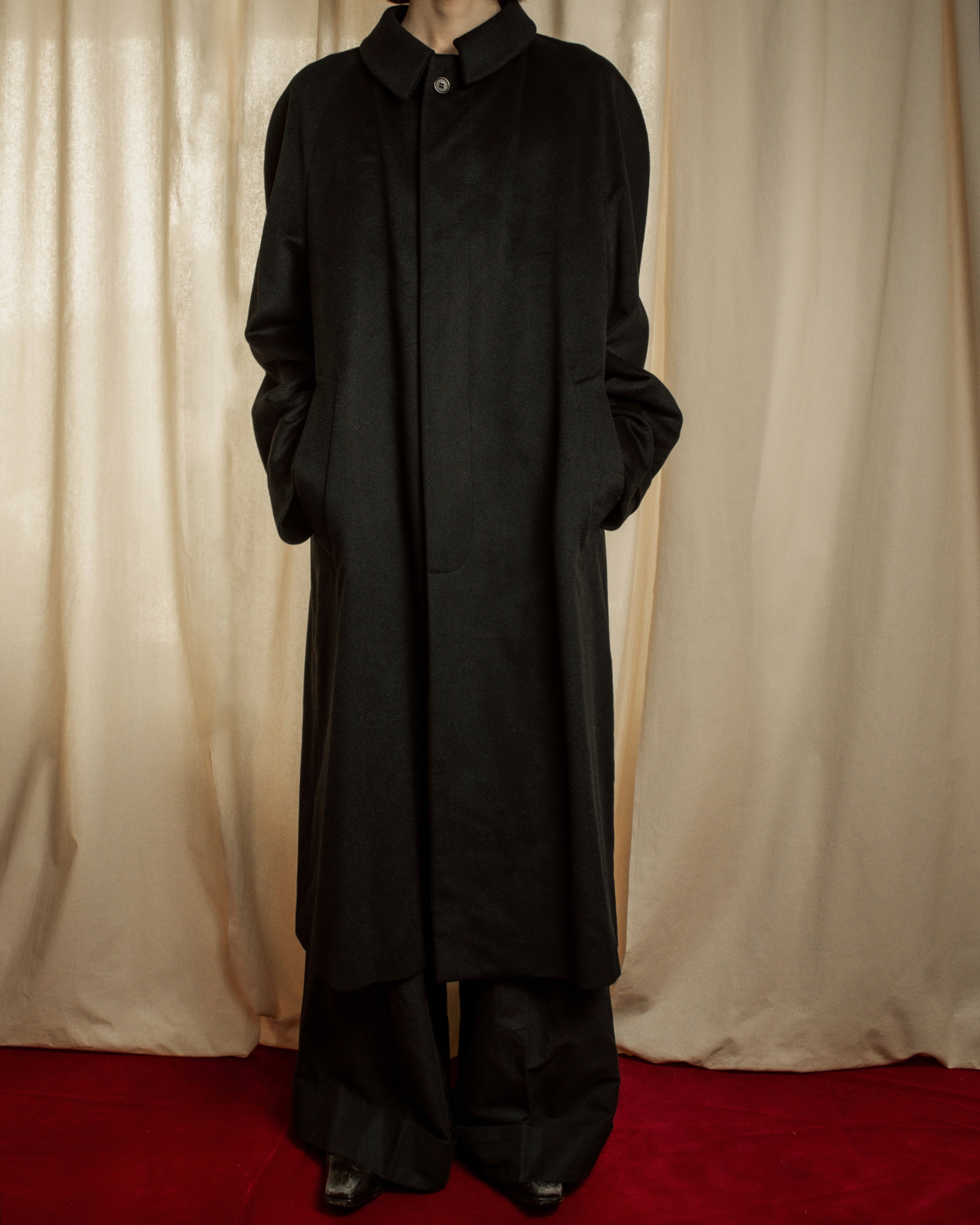 "FENDI" Manufactured in 1989 cashmere stand collar coat