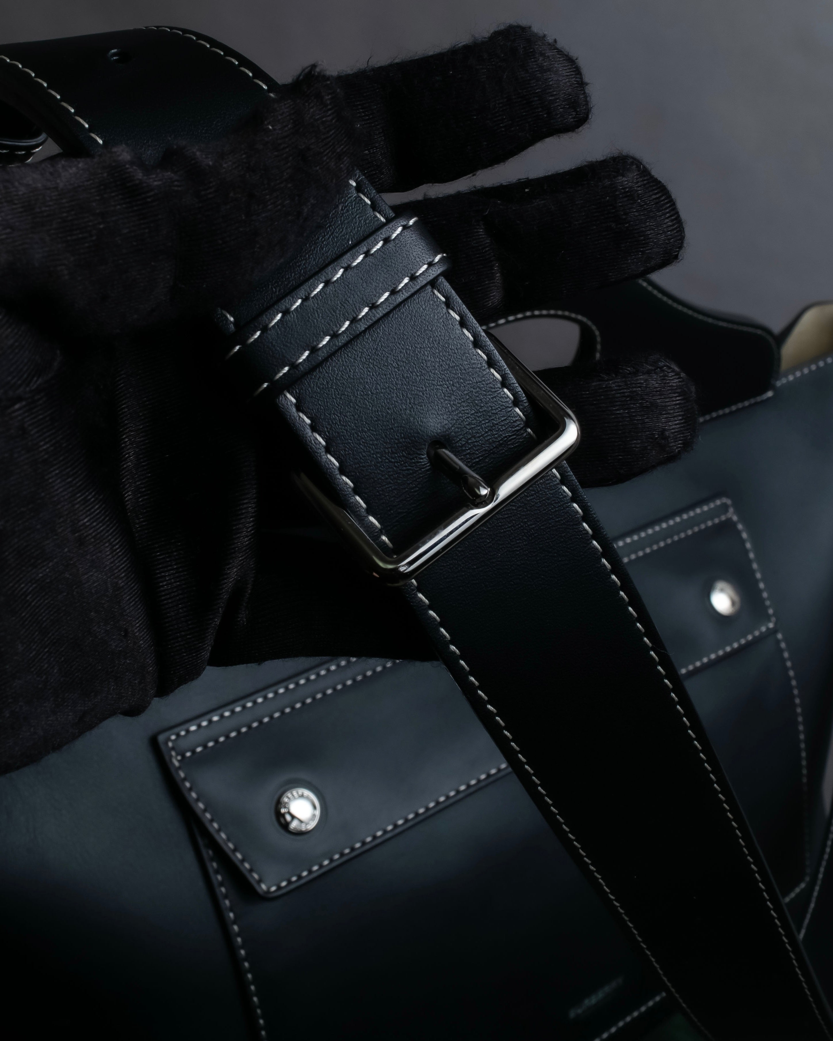 "BURBERRY" Suede switching design 2way shoulder bag