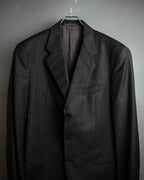 "ARMANI COLLEZIONI" Classic Italian tailoring stripe pattern set up
