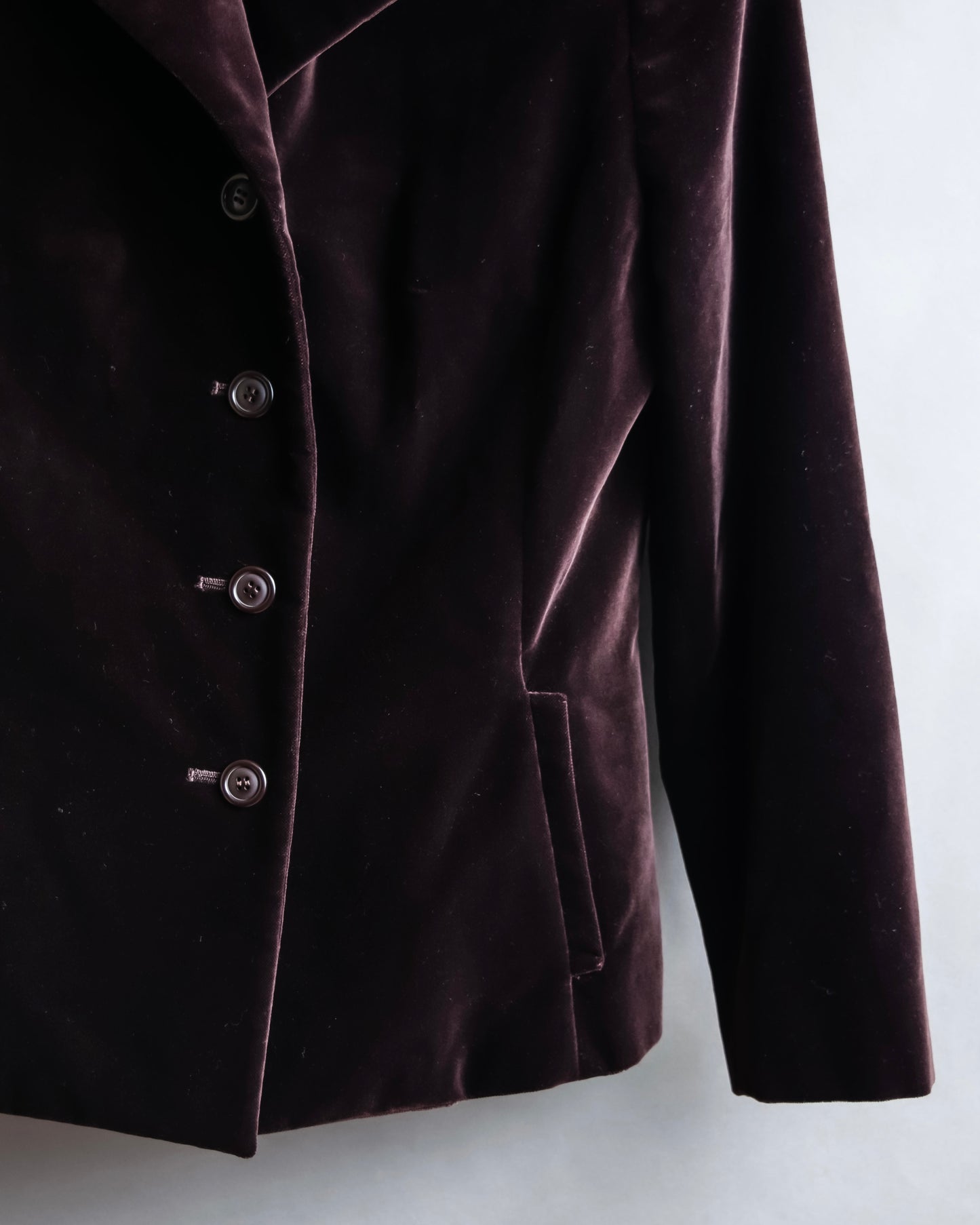 "BALENCIAGA" Velvet beautiful shaped tailored jacket