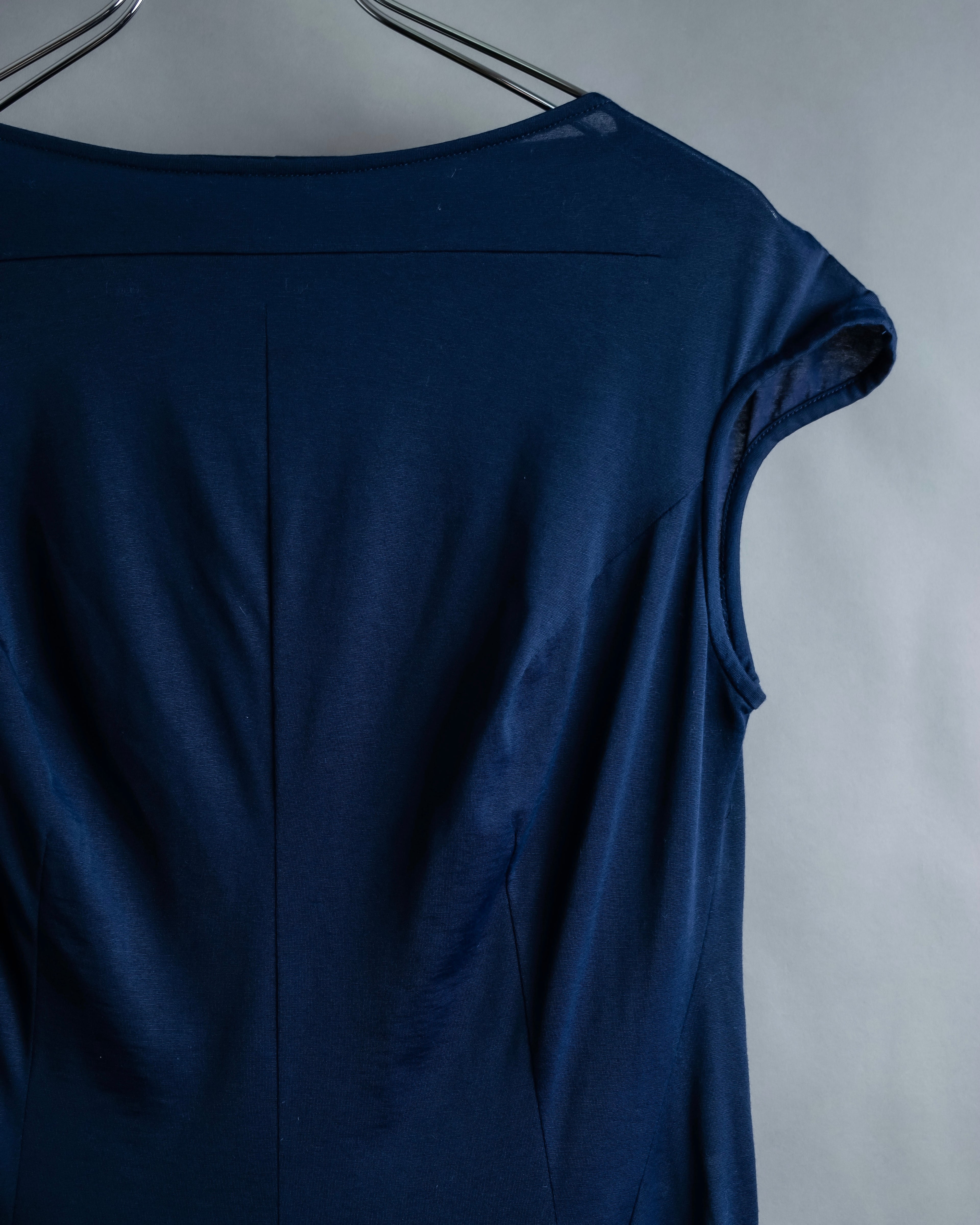 “Yohji Yamamoto” Beautiful color no sleeve dress