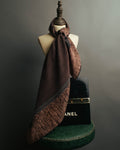 "CHANEL" 80's-90's Elegant silk scarf