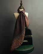"CHANEL" 80's-90's Elegant silk scarf