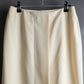 "HERMES" 100% wool ivory color flare skirt