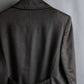 "Max Mara" Diagonal front button design stand collar jacket