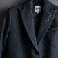 "JEAN PAUL GAULTIER" Pin motif design heather grey color chester coat