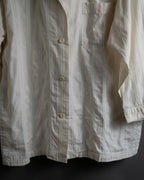 "CELINE" 80’s-90’s Pastel dobby striped pajama shirt
