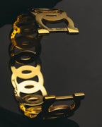“Salvatore Ferragamo” 90’s-00’s Gancini motif gold bangle