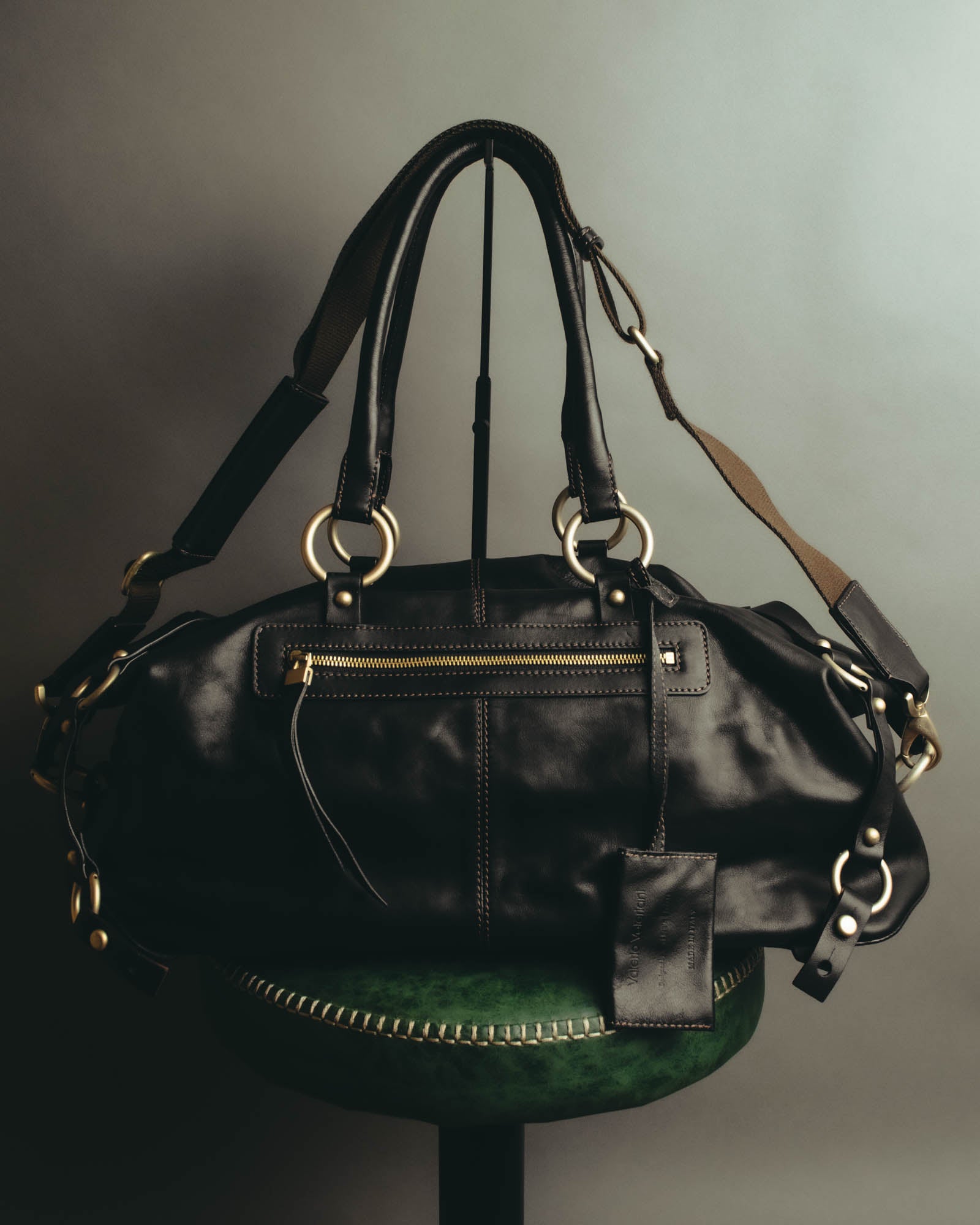 "Valerio Valeriani" 00's-10's Convertible leather Boston bag