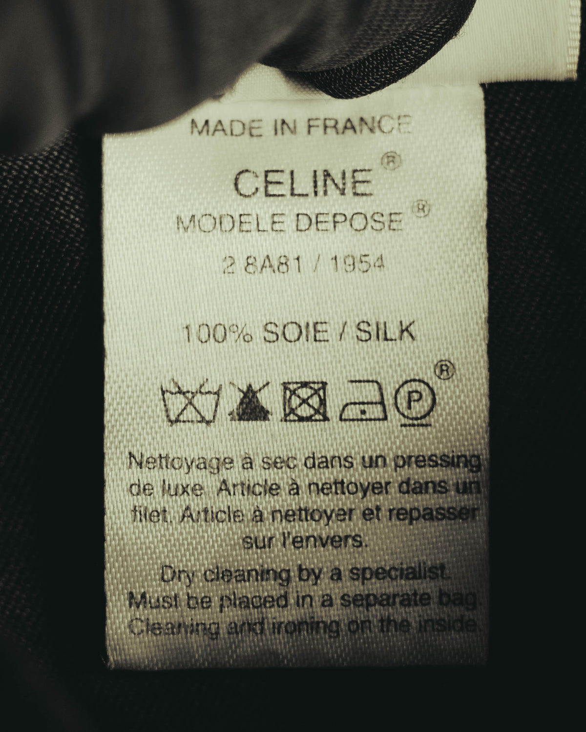 "CELINE" 00's Embellished silk coat