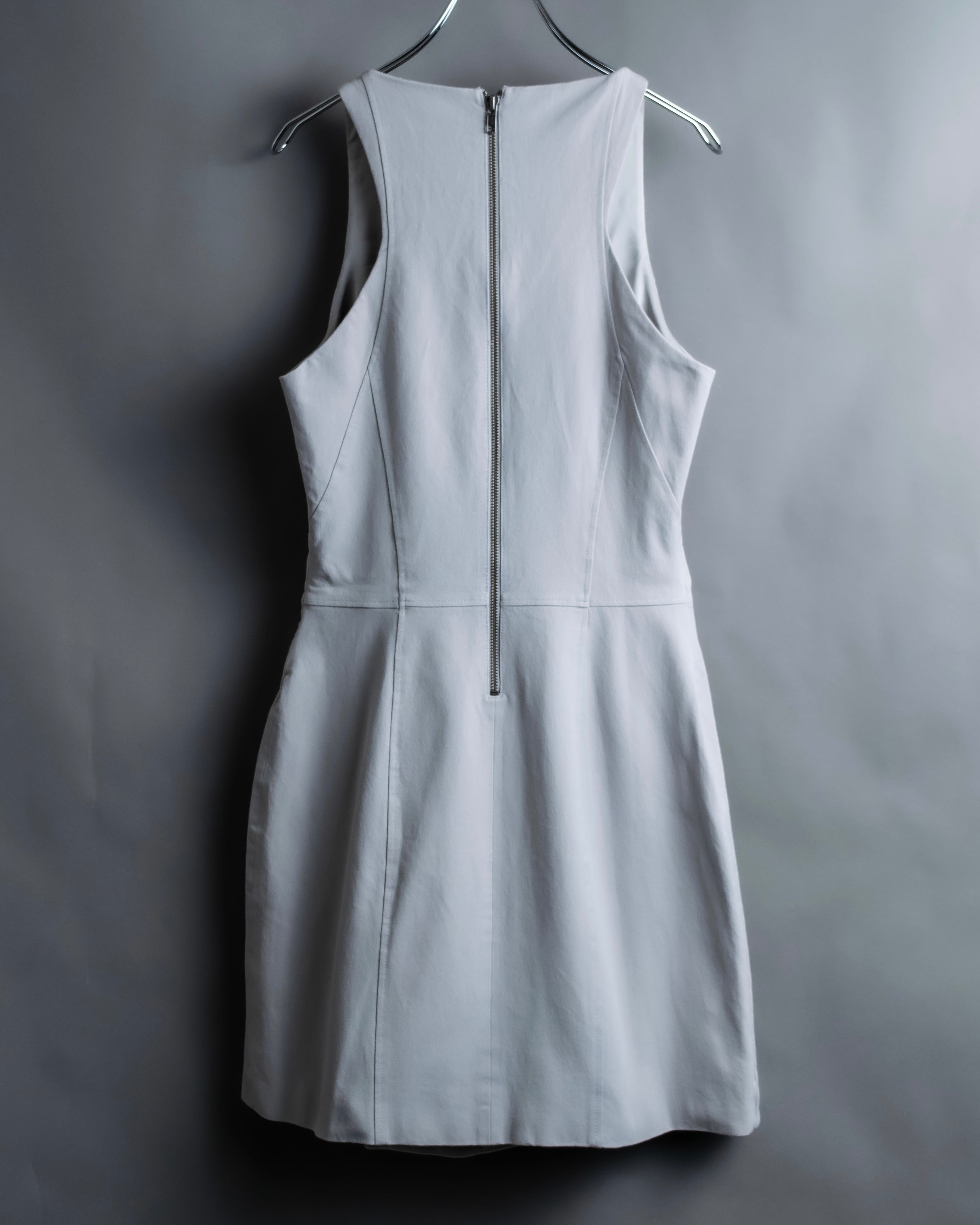 “Helmut Lang” Asymmetry designed v neck one piece