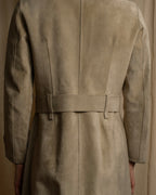 "LOUIS VUITTON" 00's Marc Jacobs period double-breasted suede coat