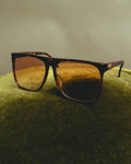 "Yves Saint Laurent" 80's Oversized tortoiseshell square sunglasses