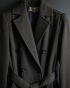 "Christian Dior" 70’s Classically tailored belted trench coat