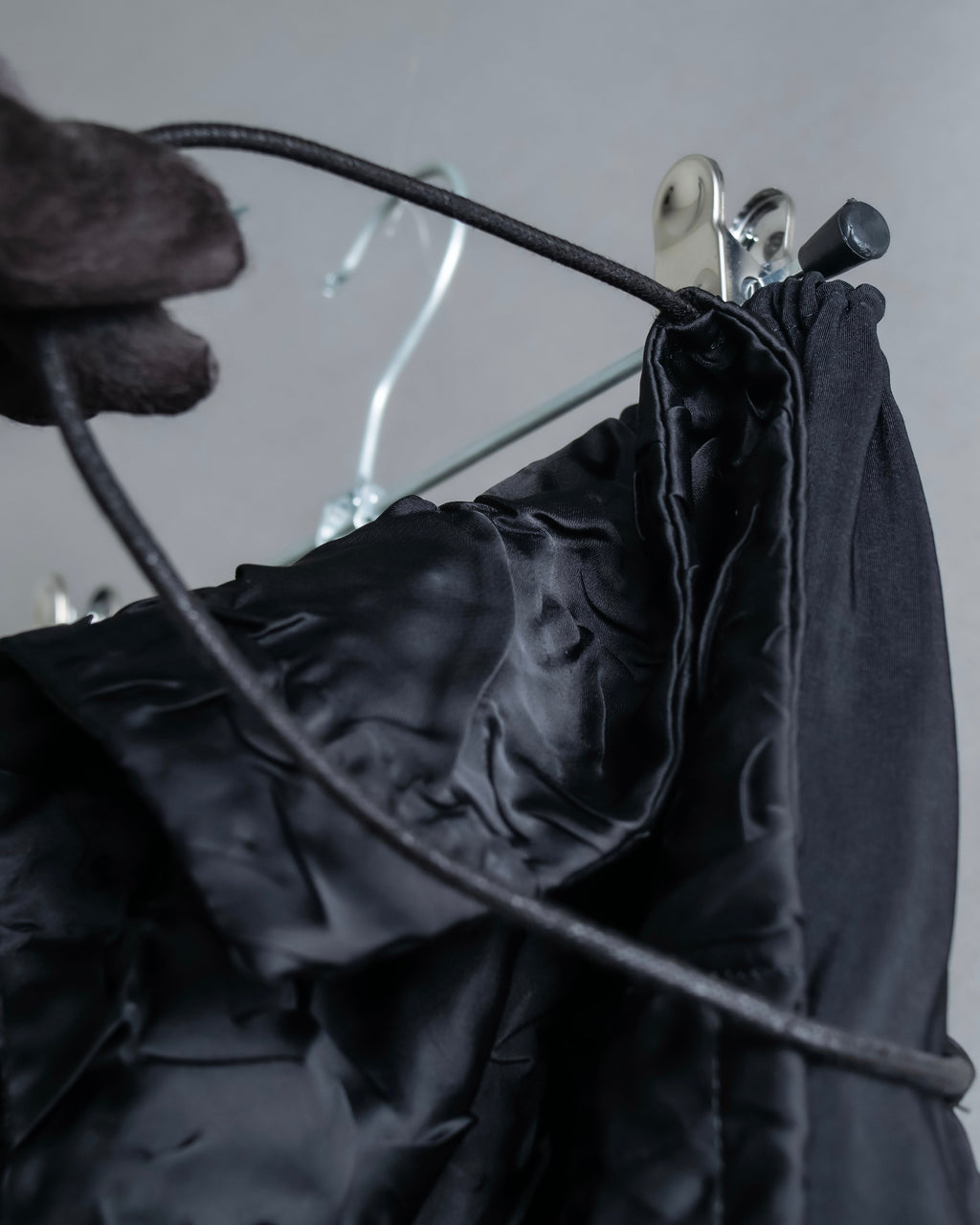 "LIMI feu" Washed layered fabric mid length skirt