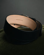 “Maison Margiela” 2016-2022 Clear calendar buckle grained leather belt