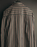 "GUCCI" 90's-00's Striped cotton button-down shirt