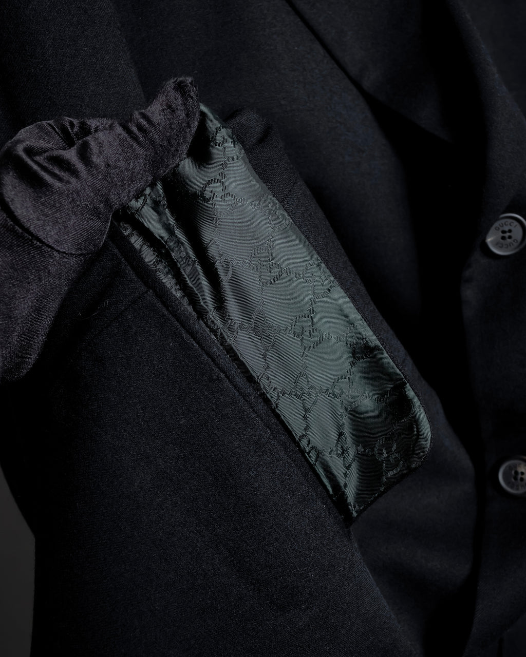 "GUCCI" 90's Tom Ford period classical tailored jacket
