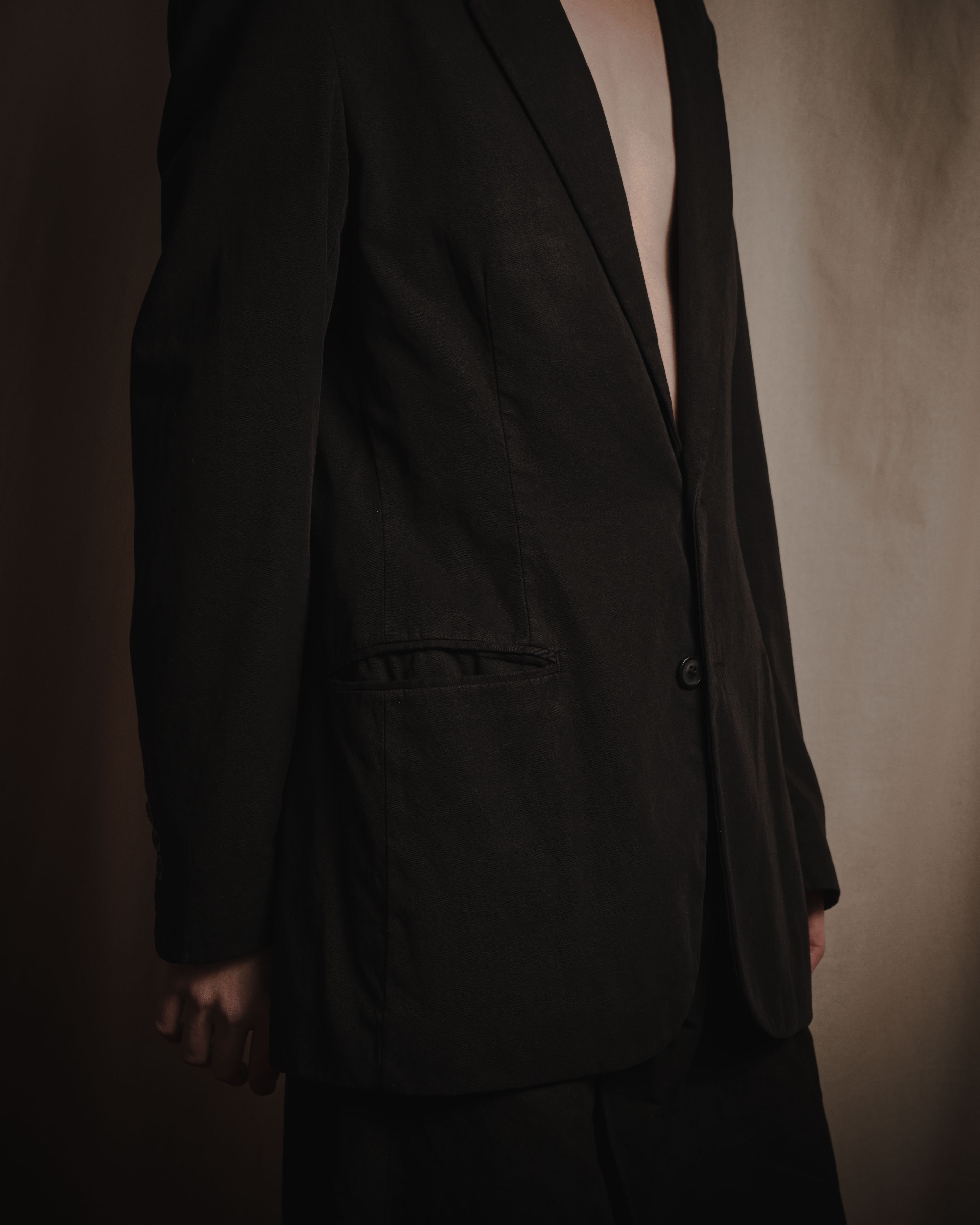 "Maison Martin Margiela" 2008AW garment-dyed tailored jacket