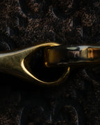 "GUCCI" GG mark embossed leather horsebit long wallet