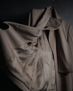 –SPECIAL– “Jean Paul GAULTIER FEMME” 90’s-00’s sculptural scarf collar tailored jacket