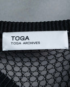 "TOGA ARCHIVES" String design mesh switching melange knit