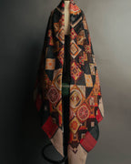 "Salvatore Ferragamo" 2010's Geometric tribal print silk scarf