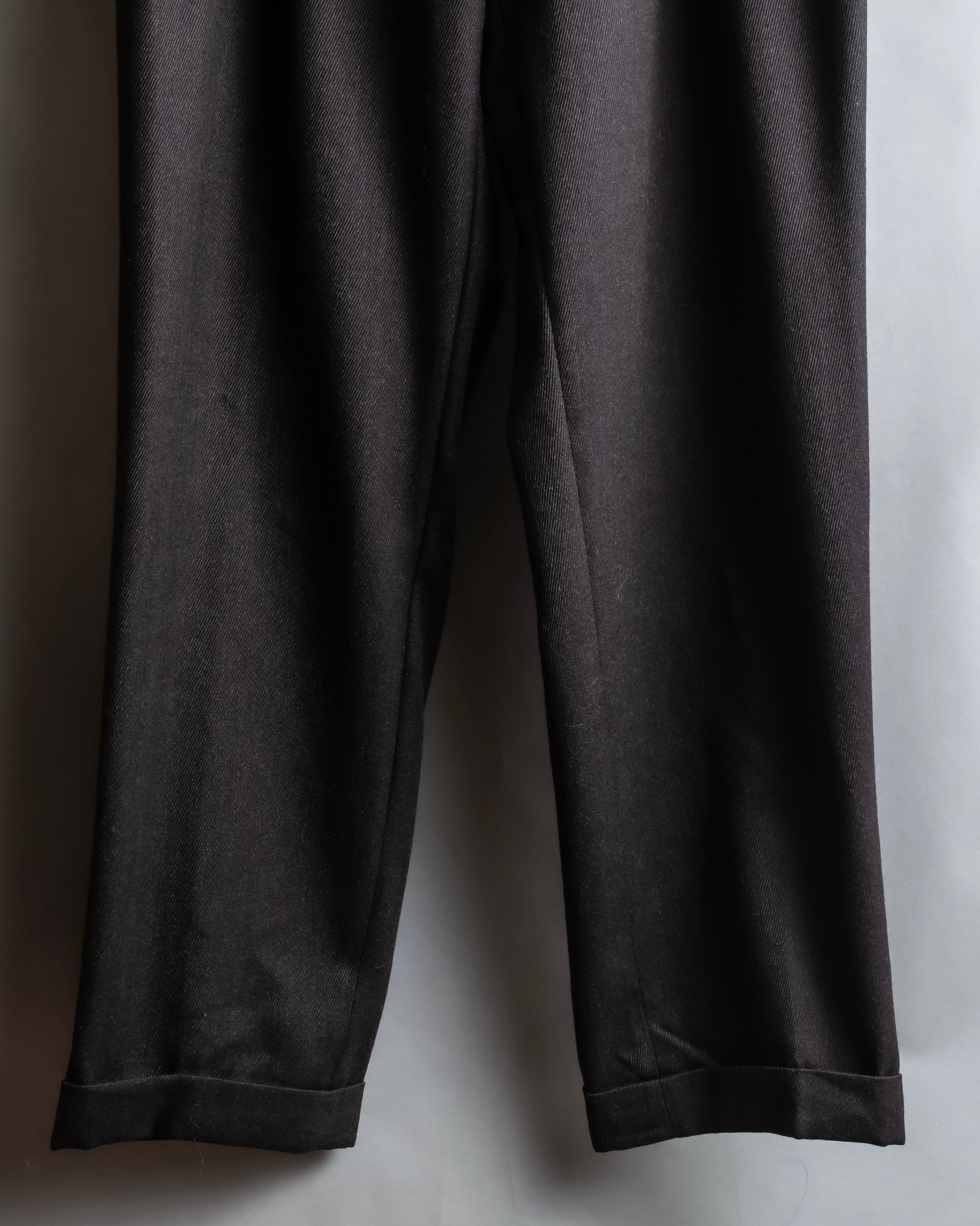 "Vintage wide tapered double-finished slacks"