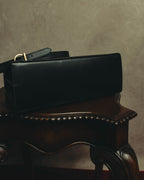 "Salvatore Ferragamo" 80's-90's Structured leather top handle bag