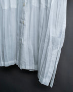 "ISSEY MIYAKE" Pleated short sleeve shirt